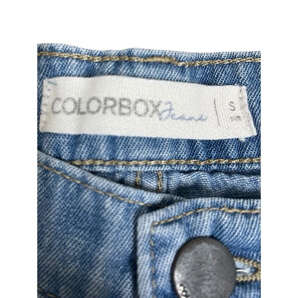 Colorbox Denim Wide Leg Jeans Womens S 25x26 Light Wash 100% Cotton - Picture 3 of 7